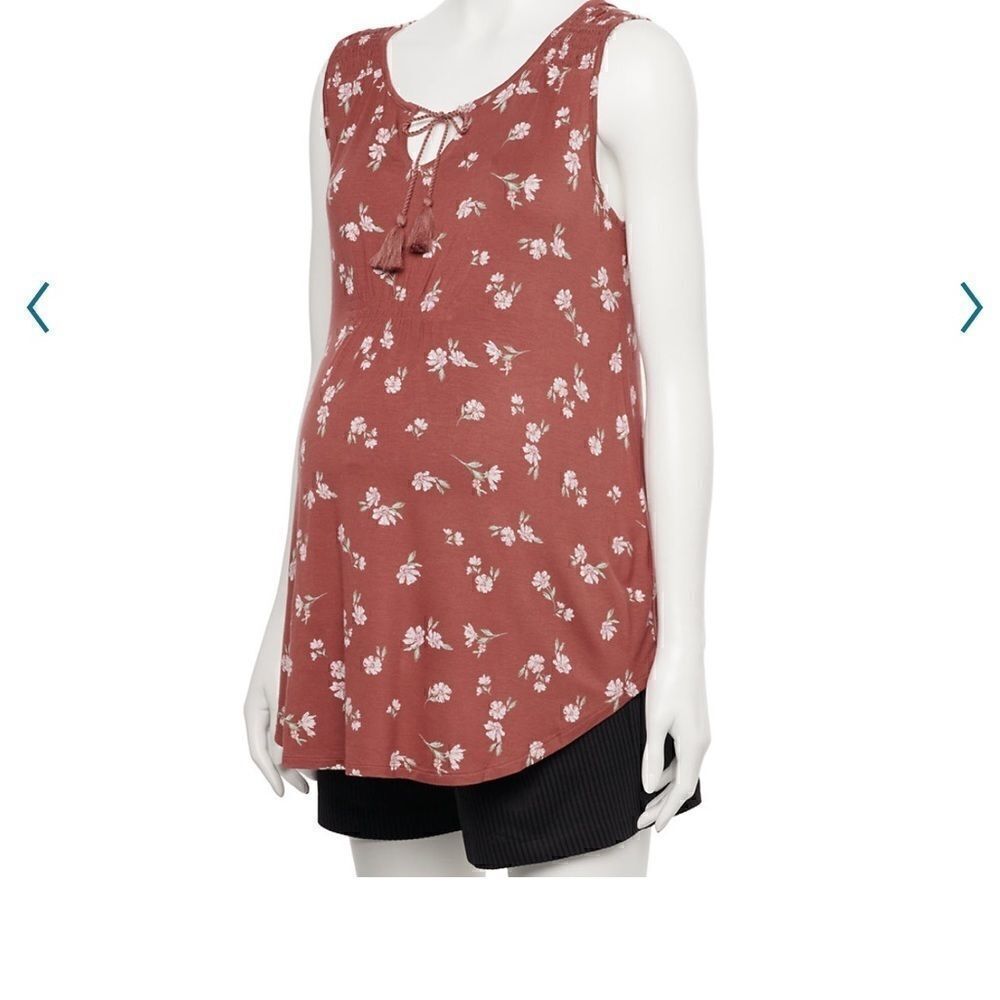 A:Glow maternity Smocked Tank Top